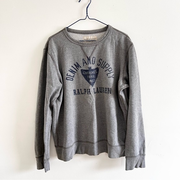 Denim & Supply Ralph Lauren Other - Ralph Lauren Denim & Supply Gray Crewneck Sweatshirt Cherokee Trail 1967
